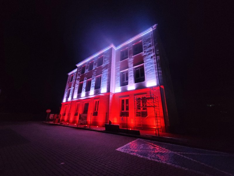 Iluminacja szkoły w Łodygowicach